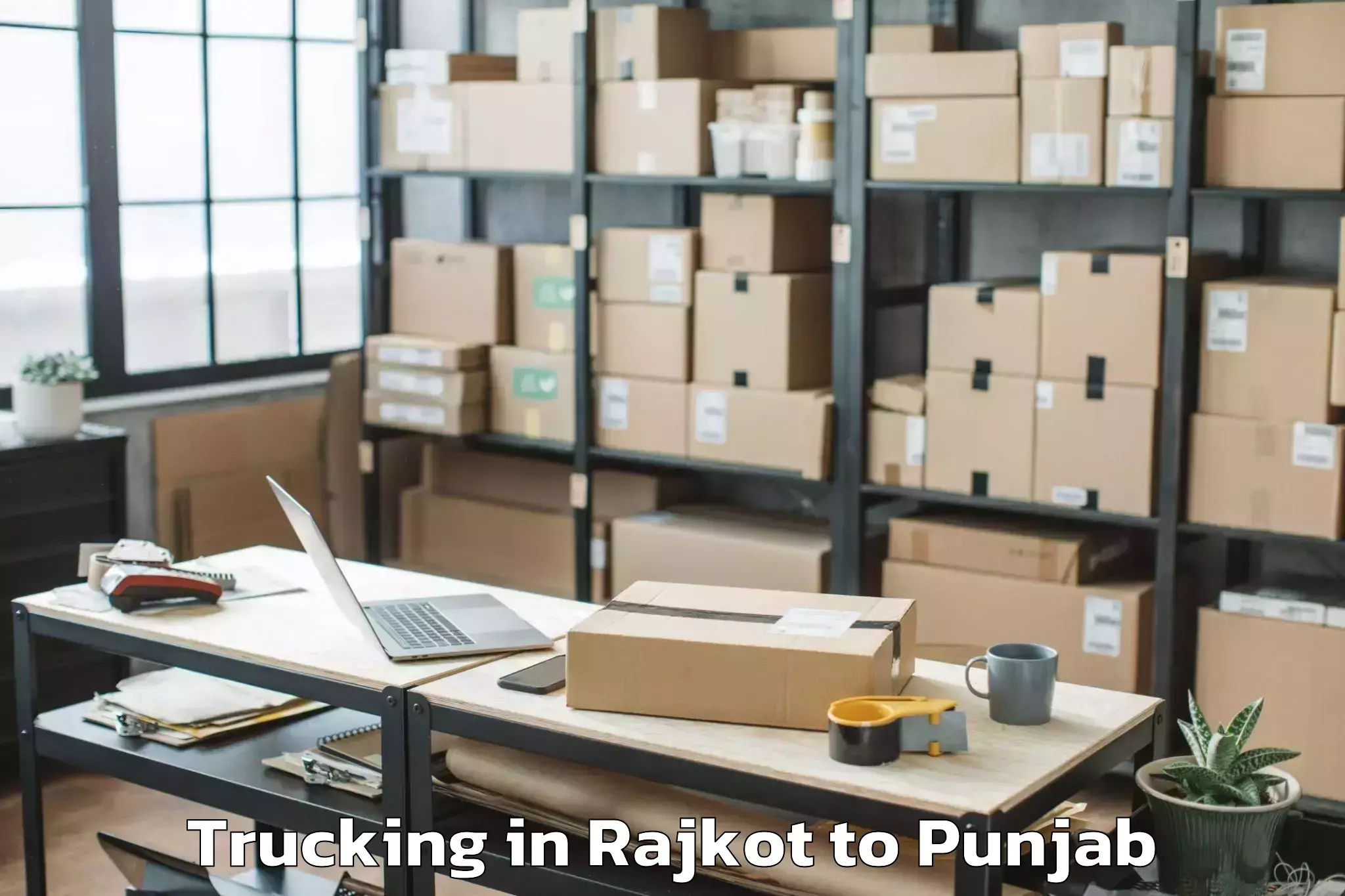 Hassle-Free Rajkot to Ghanaur Trucking